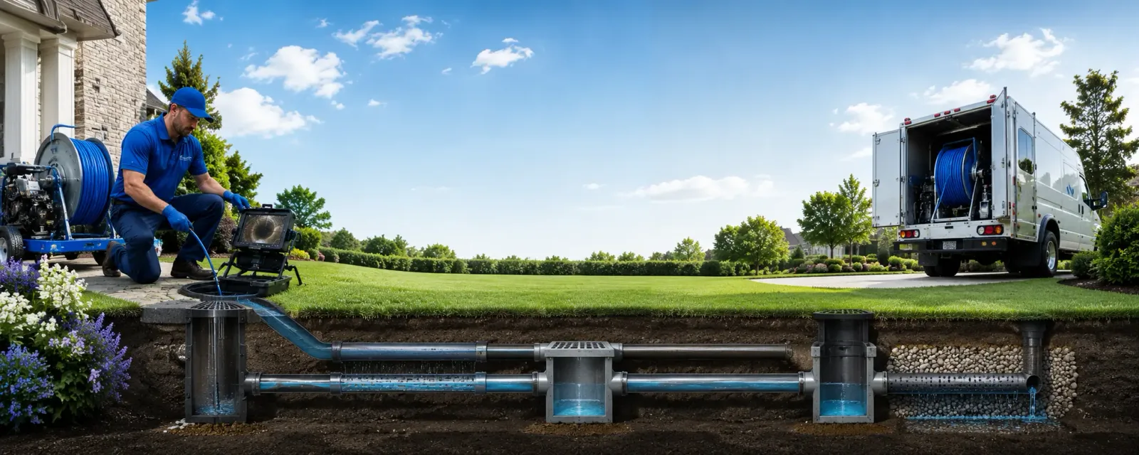 Outdoor drain cleaning information for Ellis, KS